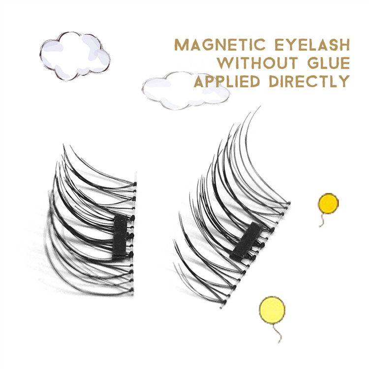 Supply reusable pretty magnetic eyelashes Y-13